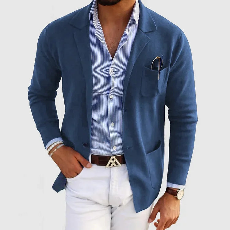 DUMONT LYON | BLAZER LUXUEUX POUR HOMME EN MATÉRIAU SOUPLE