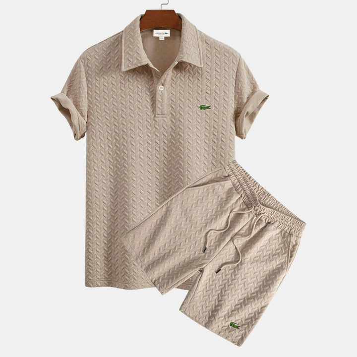 Ensemble polo et short texturé – Édition Limitée (53 Disponible)