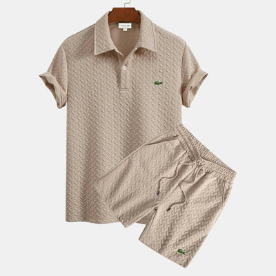 Ensemble polo et short texturé – Édition Limitée (53 Disponible)