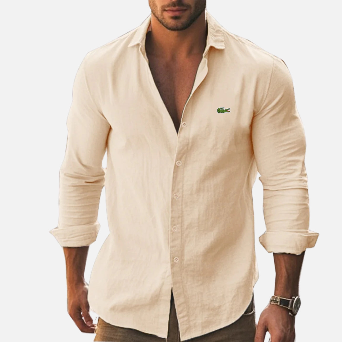 Chemise Décontractée à Manches Longues - PRIX DÉSTOCKAGE