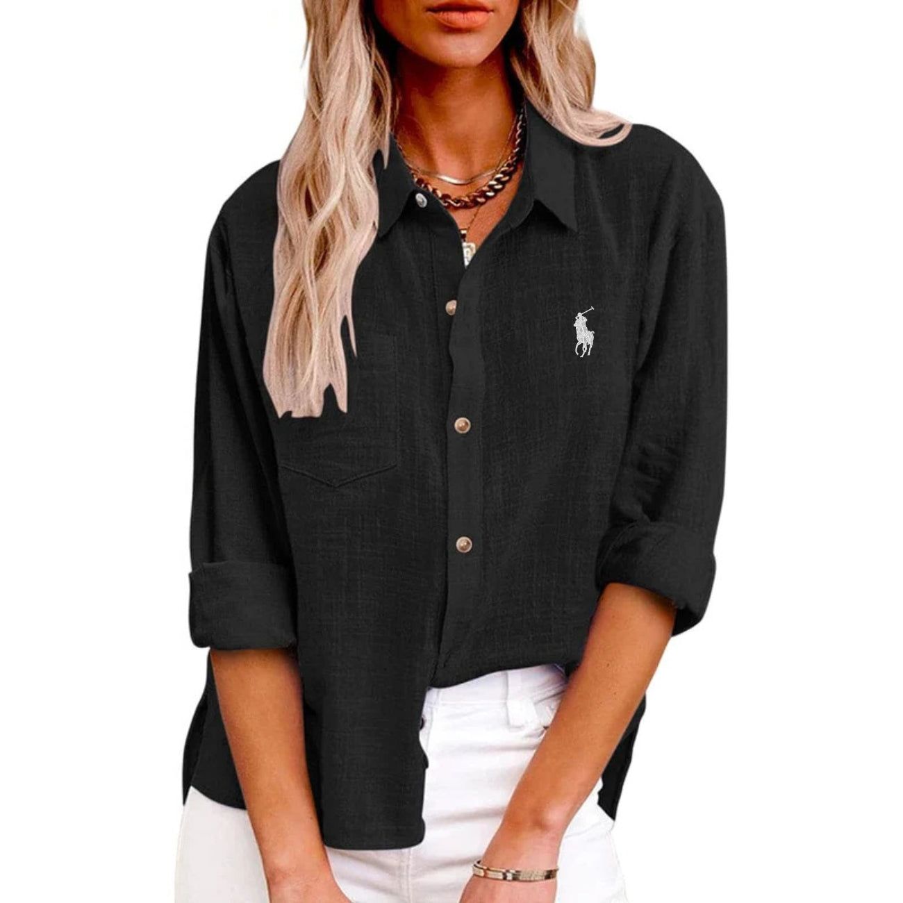 Chemise Décontractée à Manches Longues - DESTOCKAGE