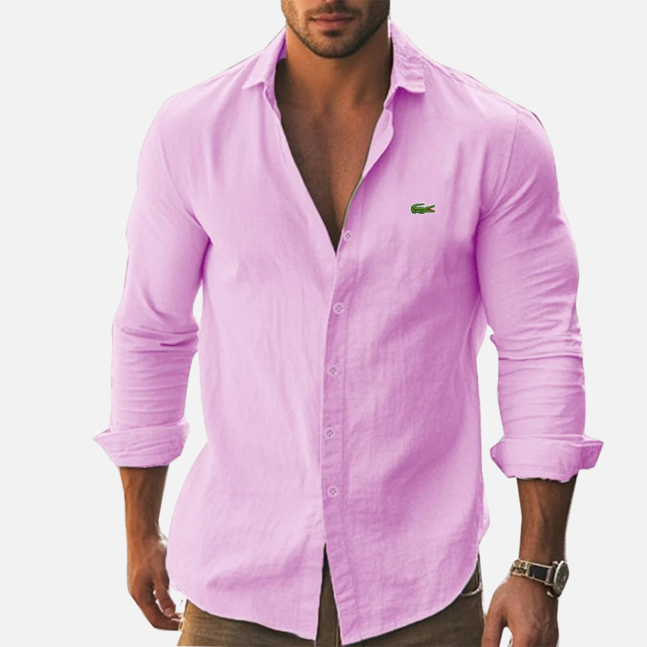 Chemise Décontractée à Manches Longues - PRIX DÉSTOCKAGE