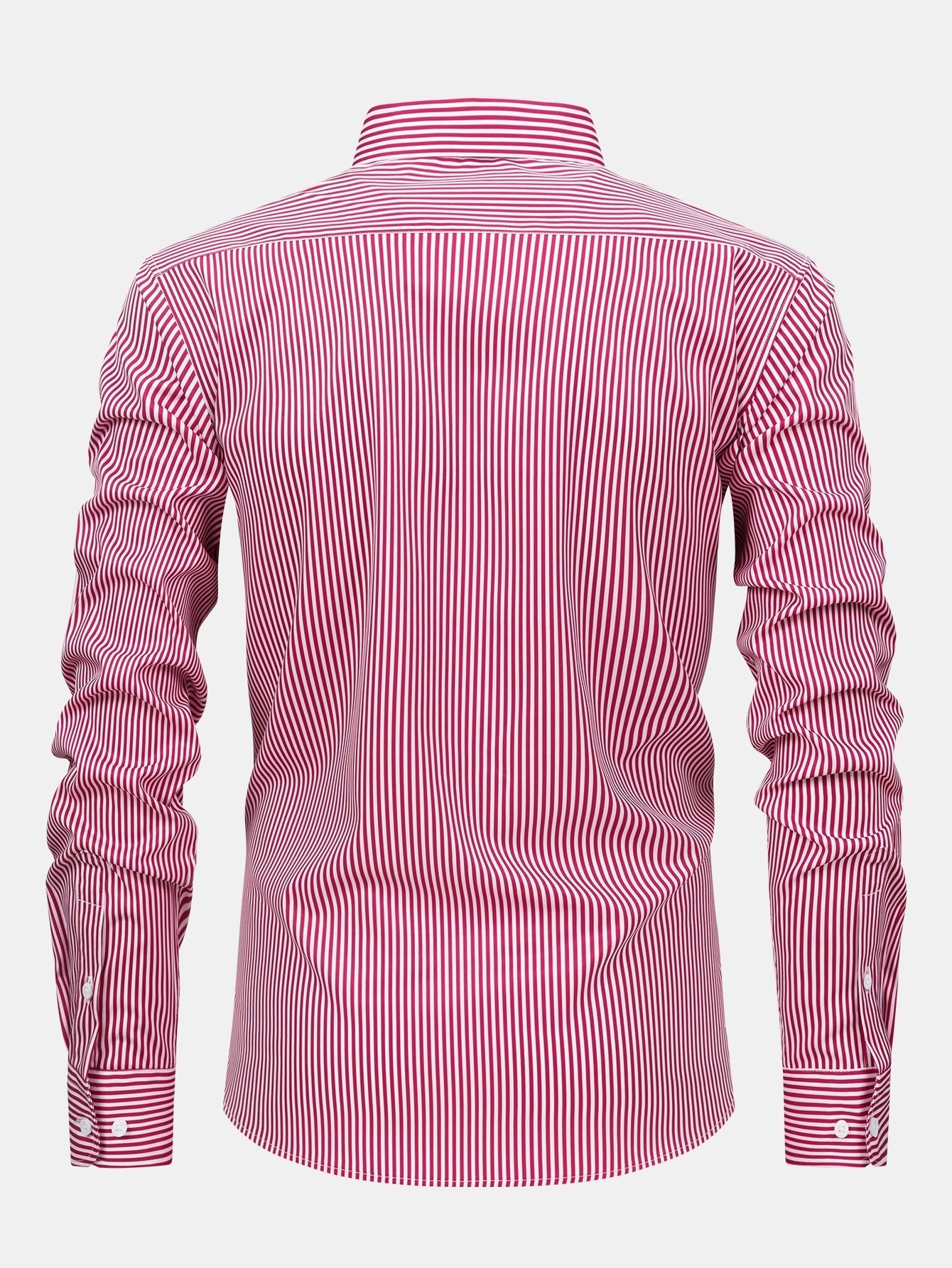 CHEMISE À MANCHES LONGUES À RAYURES AVEC BOUTONS