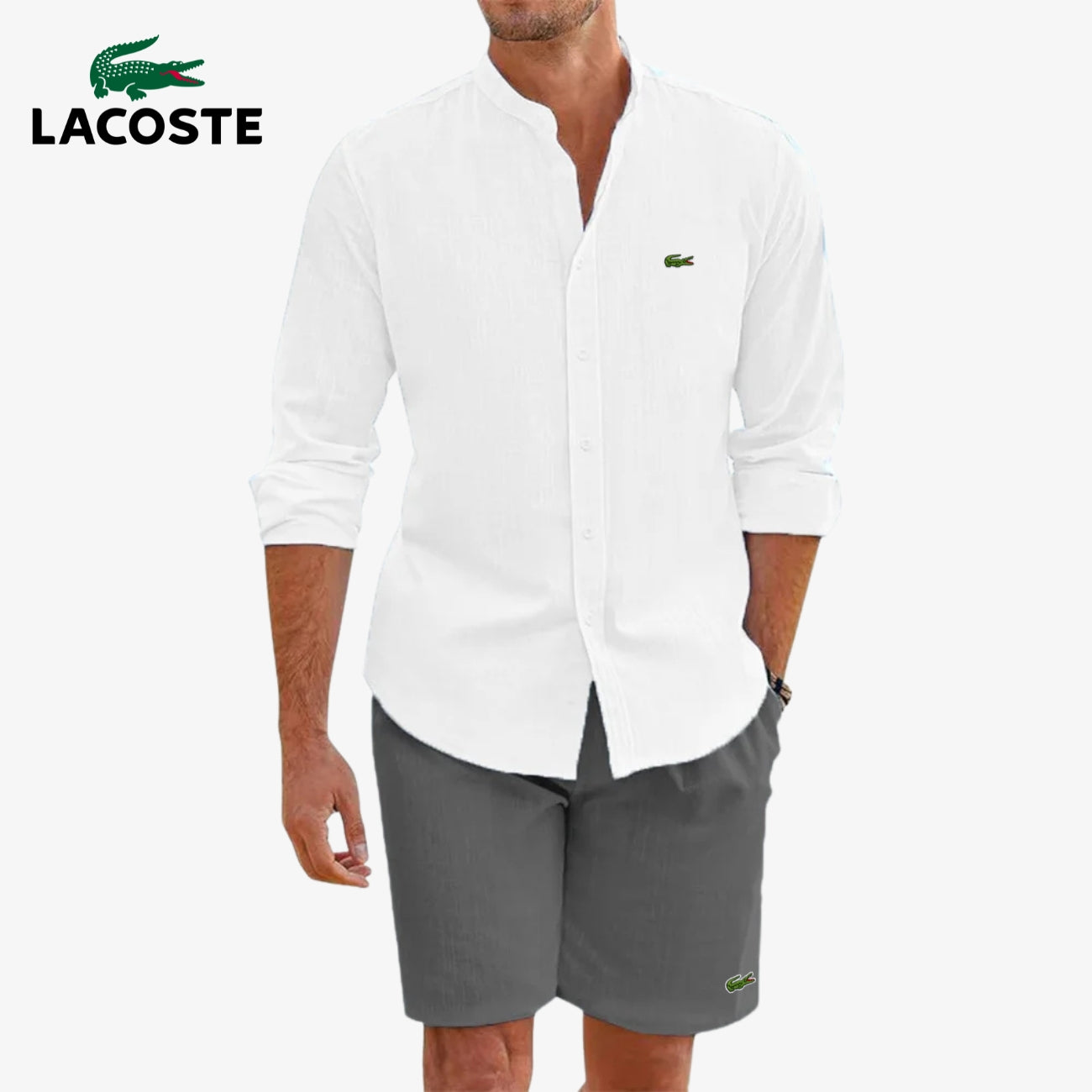 Ensemble Élégant Chemise & Short || DÉSTOCKAGE