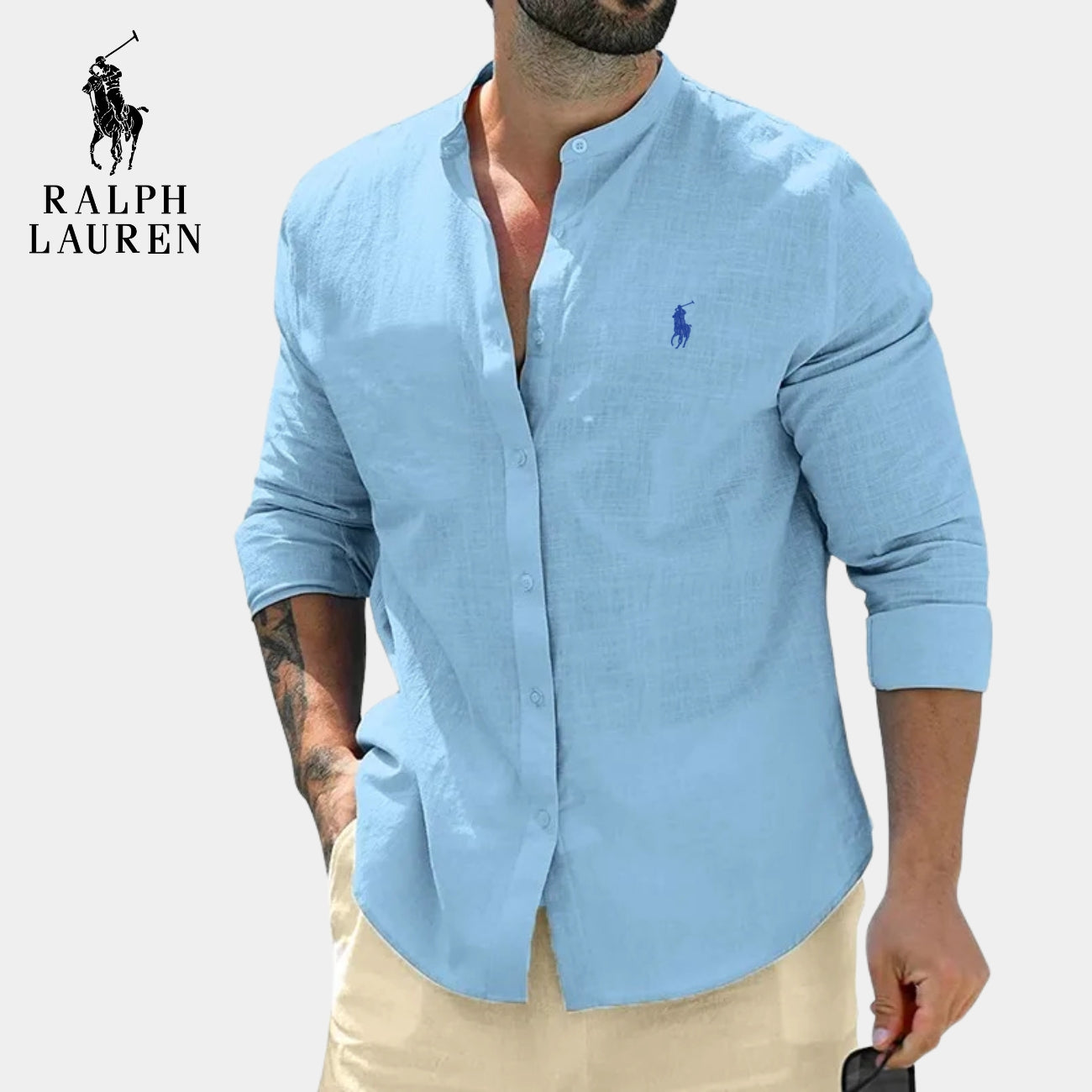 Chemise Col Officier Élégante || PRIX DÉSTOCKAGE