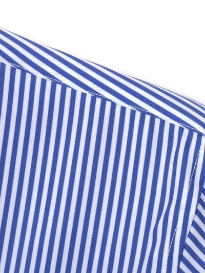CHEMISE À MANCHES LONGUES À RAYURES AVEC BOUTONS