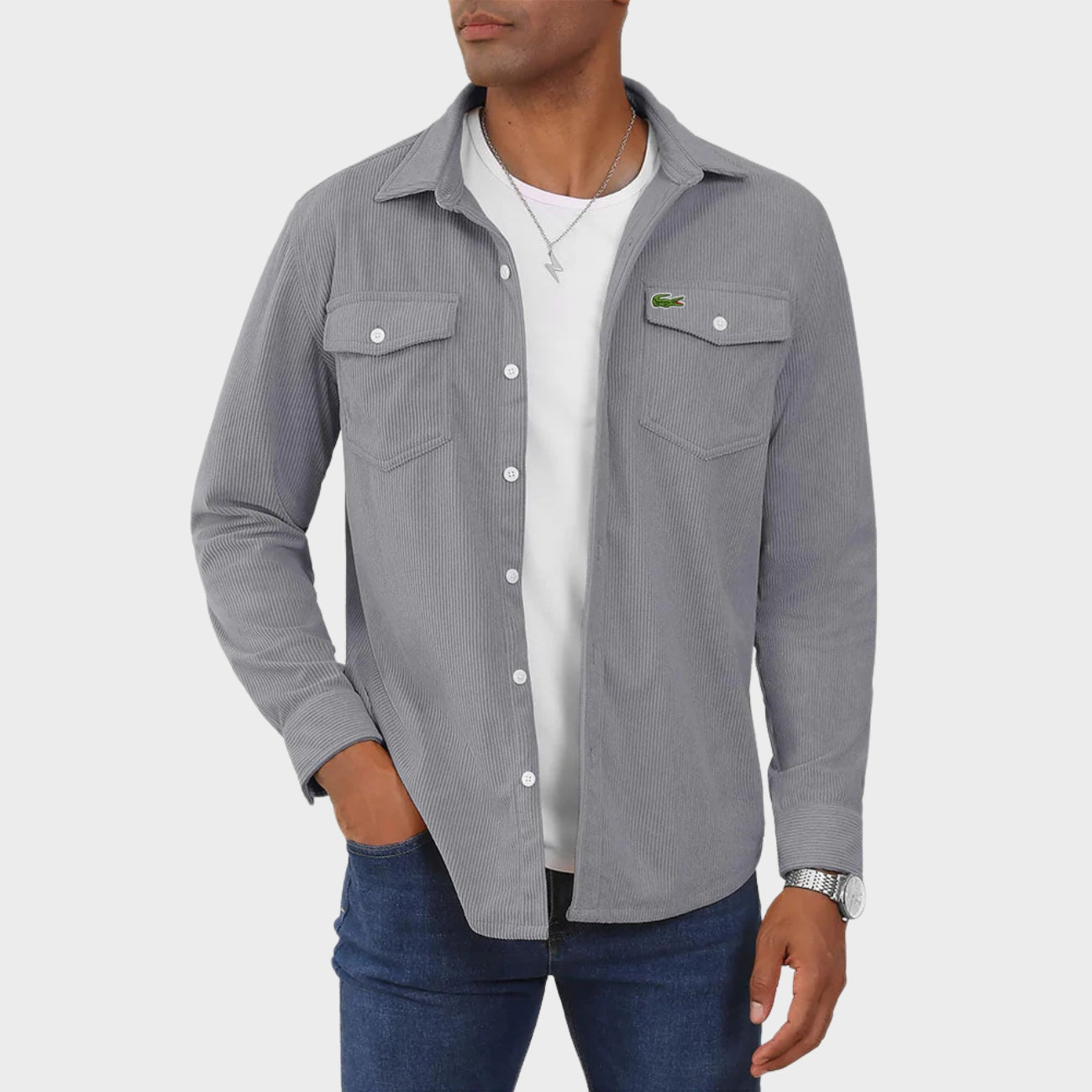 Chemise Casual à Manches Longues - PRIX DÉSTOCKAGE