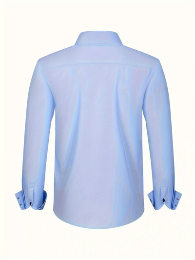 ALBERTO | CHEMISE ÉLÉGANTE LÉGÈRE AVEC DÉTAILS CONTRASTÉS