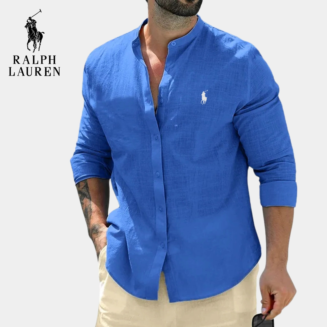 Chemise Col Officier Élégante || PRIX DÉSTOCKAGE