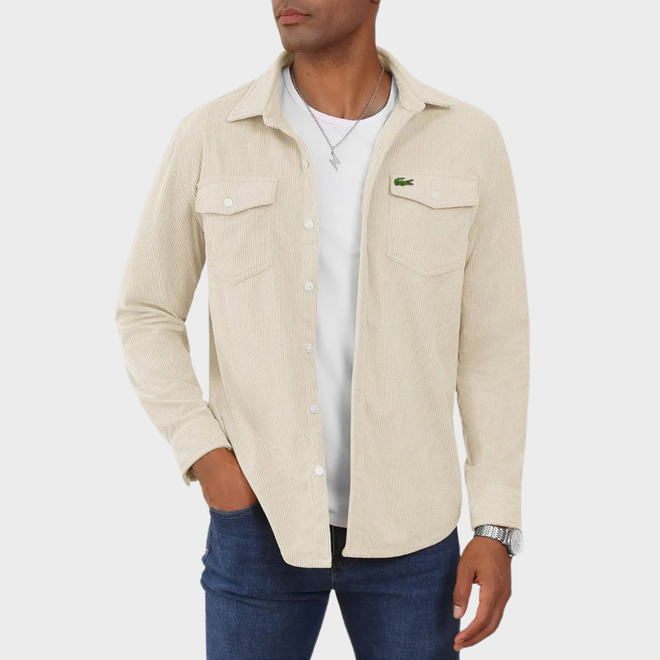 Chemise Casual à Manches Longues - PRIX DÉSTOCKAGE