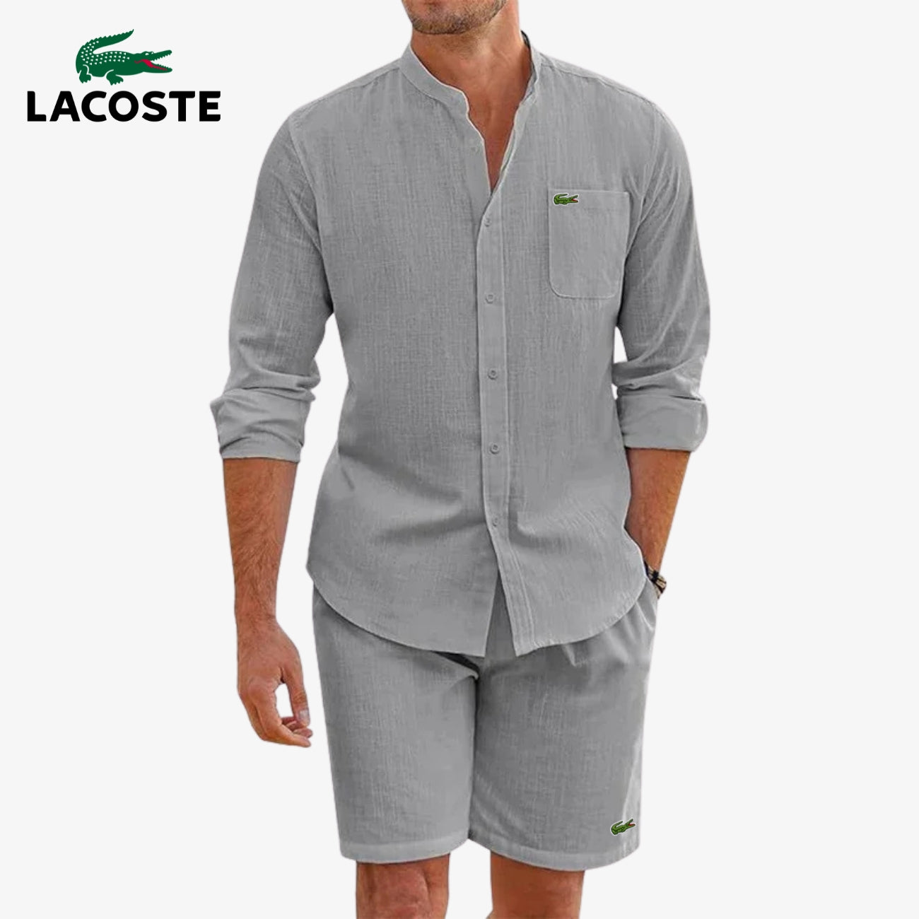 Ensemble Élégant Chemise & Short || DÉSTOCKAGE