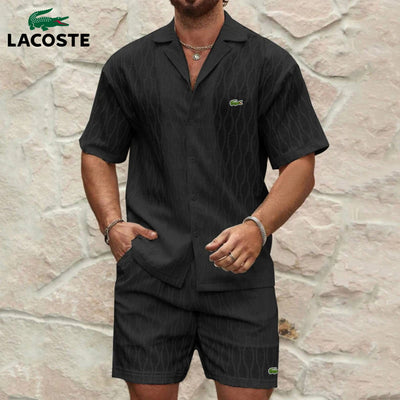 Ensemble Estival Chemise & Short Texturés - PRIX DÉSTOCKAGE