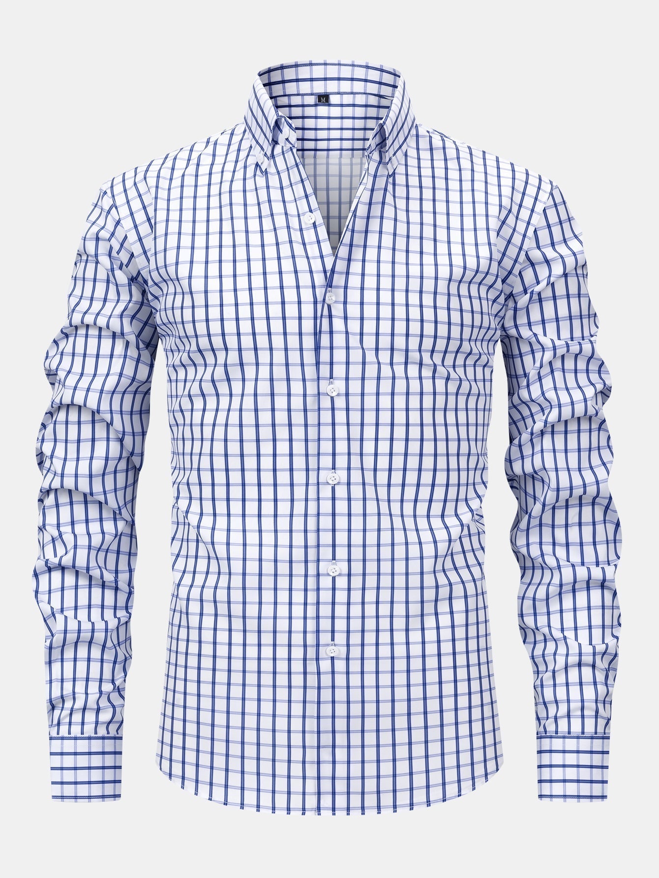 CHEMISE À MANCHES LONGUES À CARREAUX AVEC BOUTONS & PANTALONS SLIM FIT À JAMBES FINS