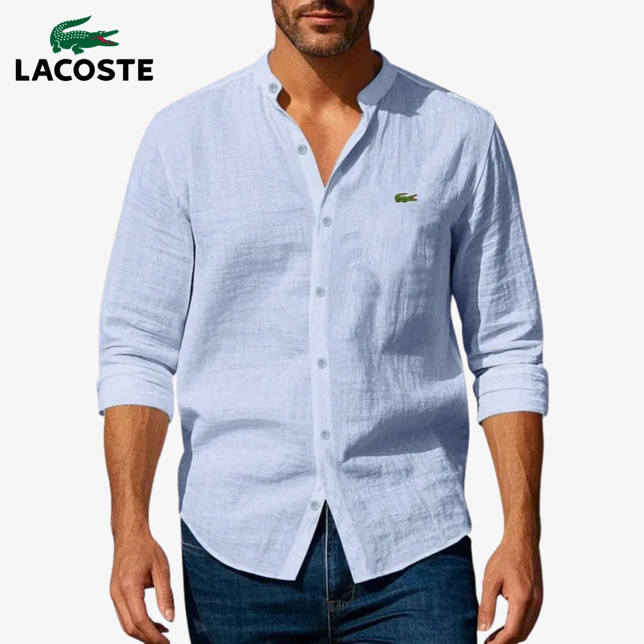 Chemise Élégante Col Officier - PRIX DÉSTOCKAGE