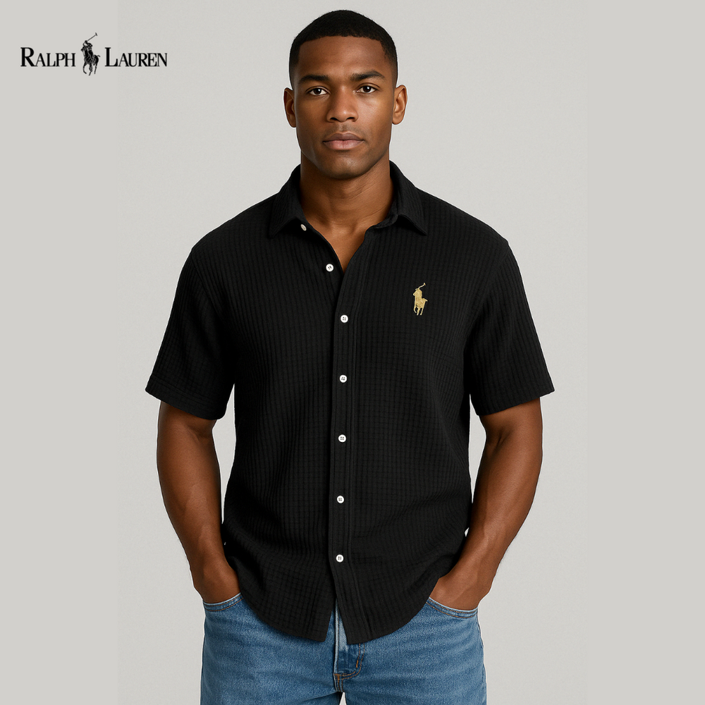 Élégante chemise à manches || courtes