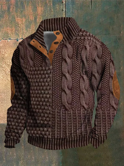 NICK | PULLOVER CHAUD À MOTIF