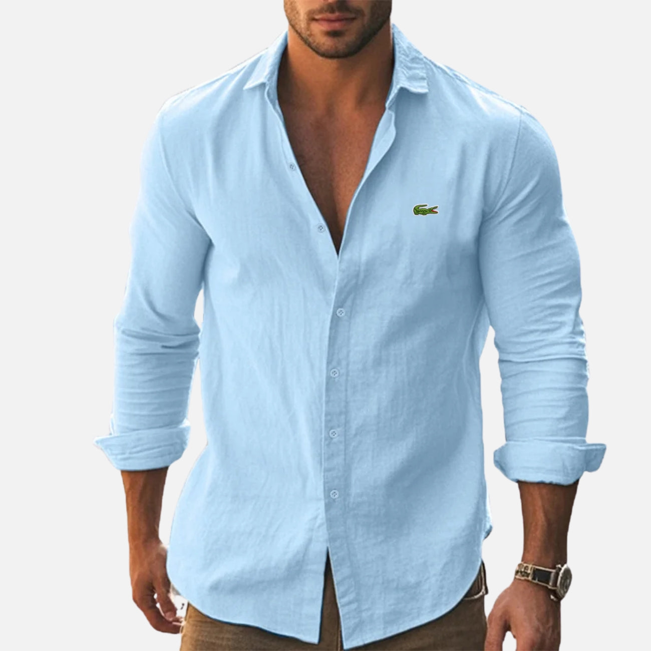 Chemise Décontractée à Manches Longues - PRIX DÉSTOCKAGE