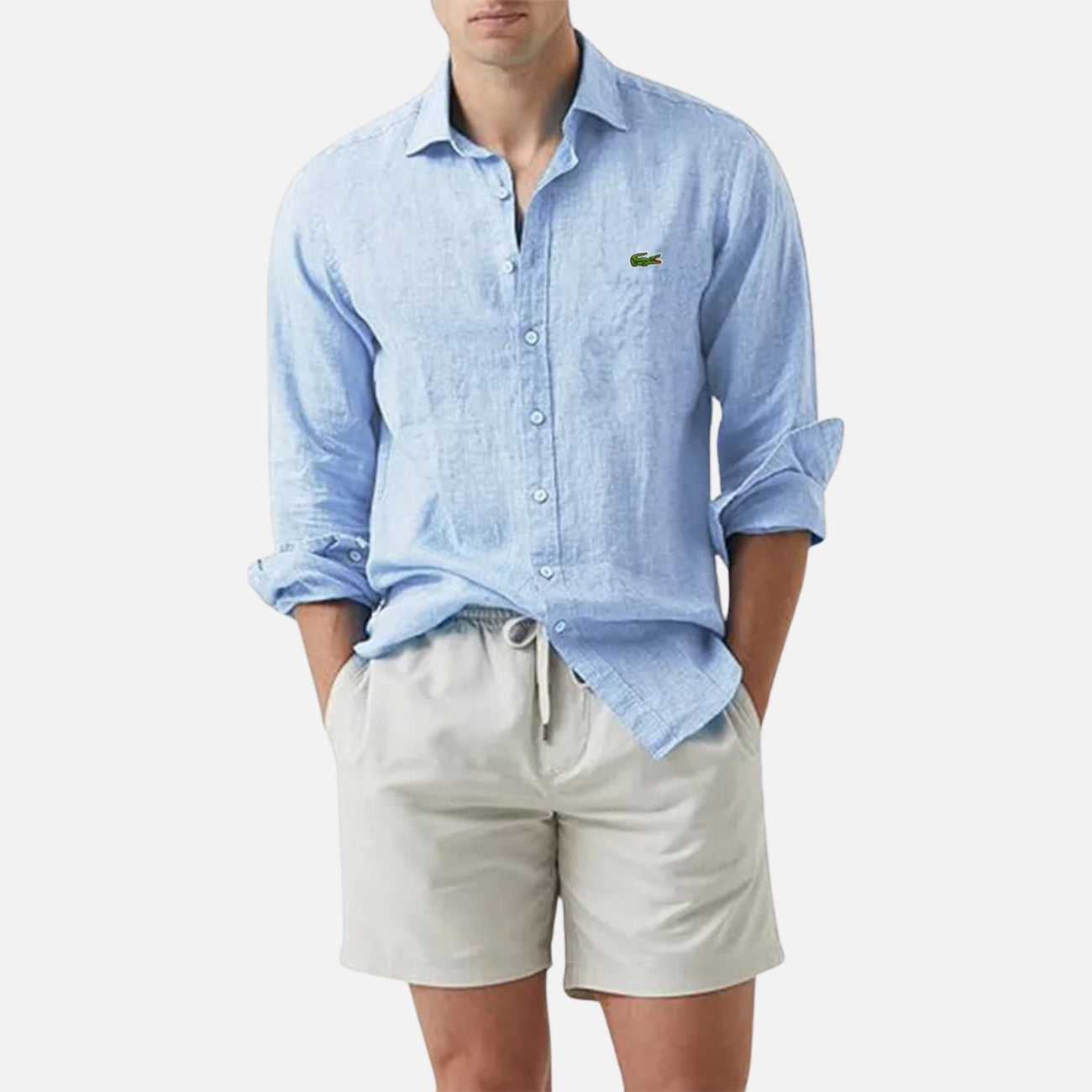Chemise Décontractée à Manches Longues - PRIX DÉSTOCKAGE