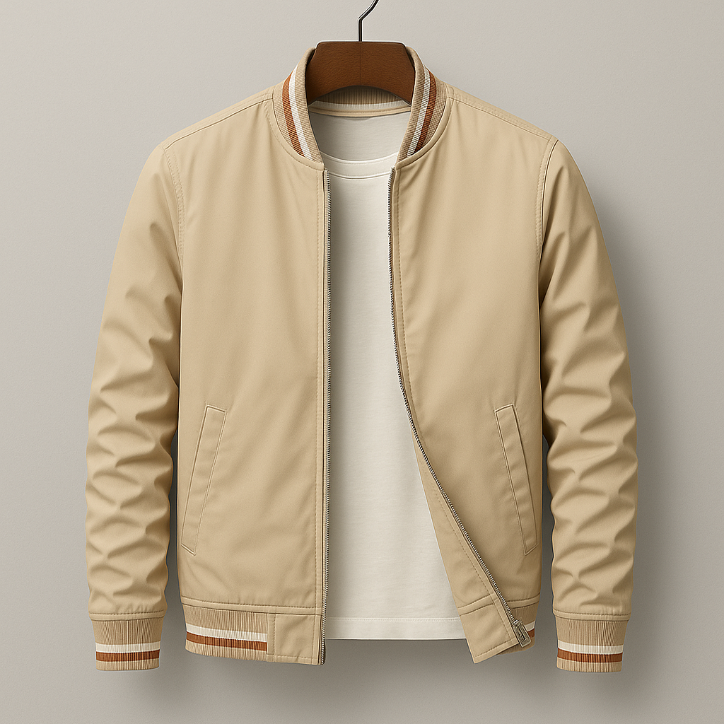 DUMONT LYON | VESTE BOMBER D'ÉTÉ AVEC RAYURES