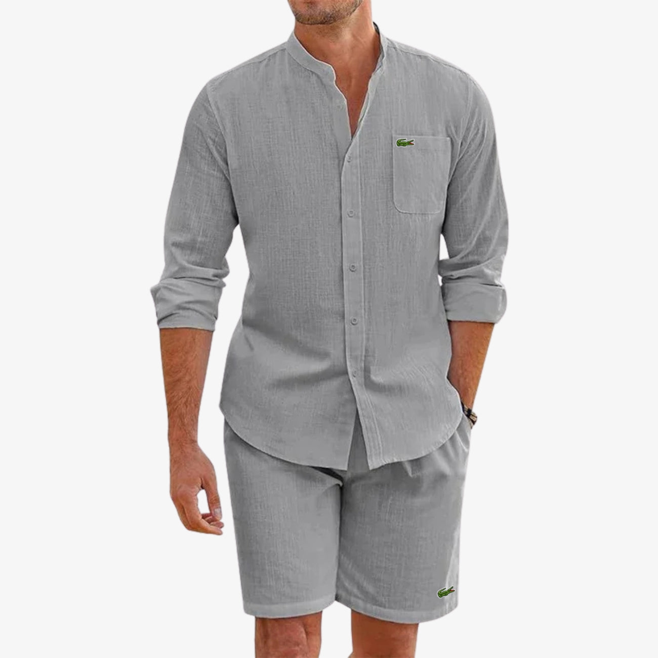 Ensemble Élégant Chemise & Short - DÉSTOCKAGE