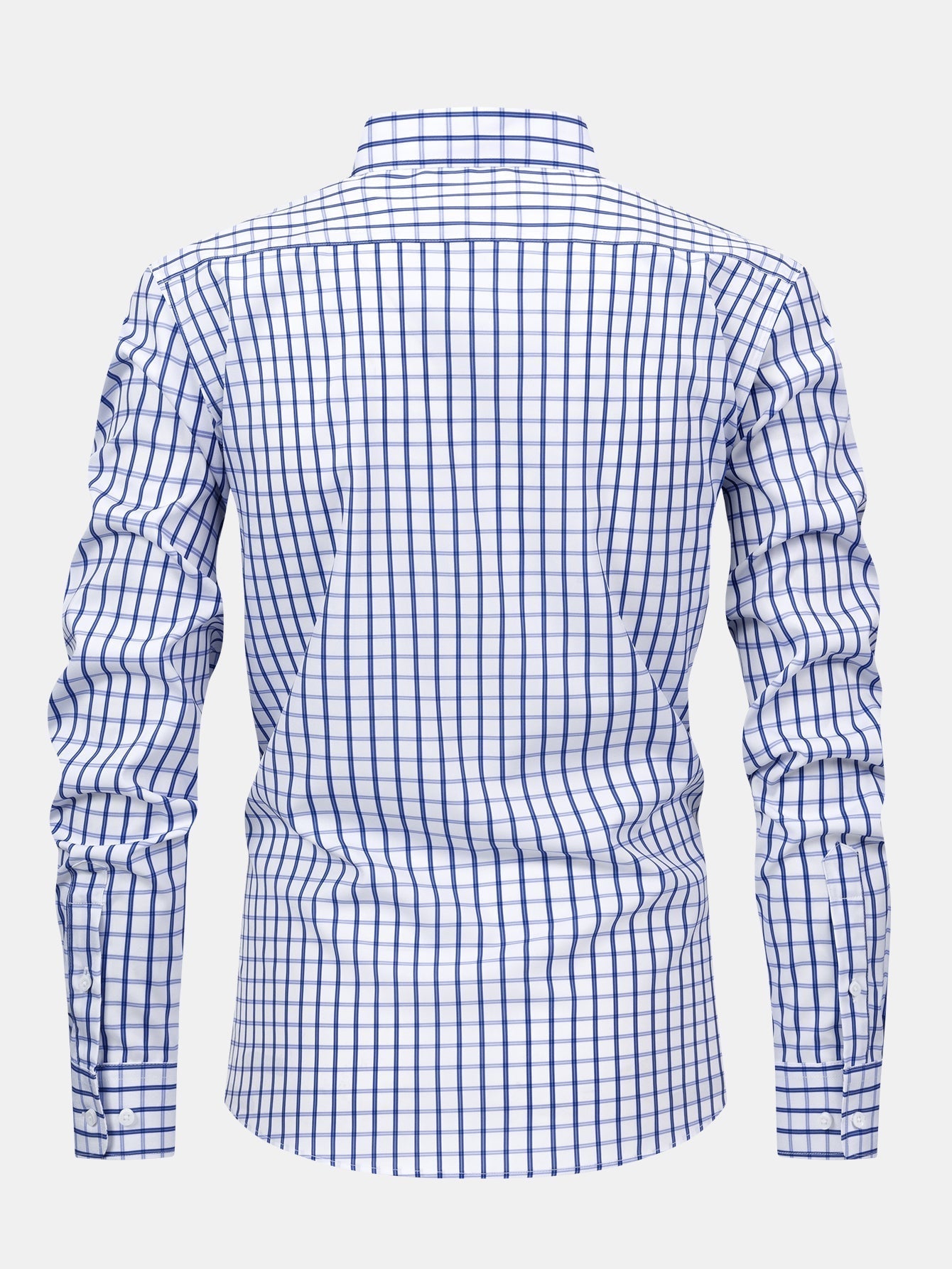 CHEMISE À MANCHES LONGUES À CARREAUX AVEC BOUTONS & PANTALONS SLIM FIT À JAMBES FINS