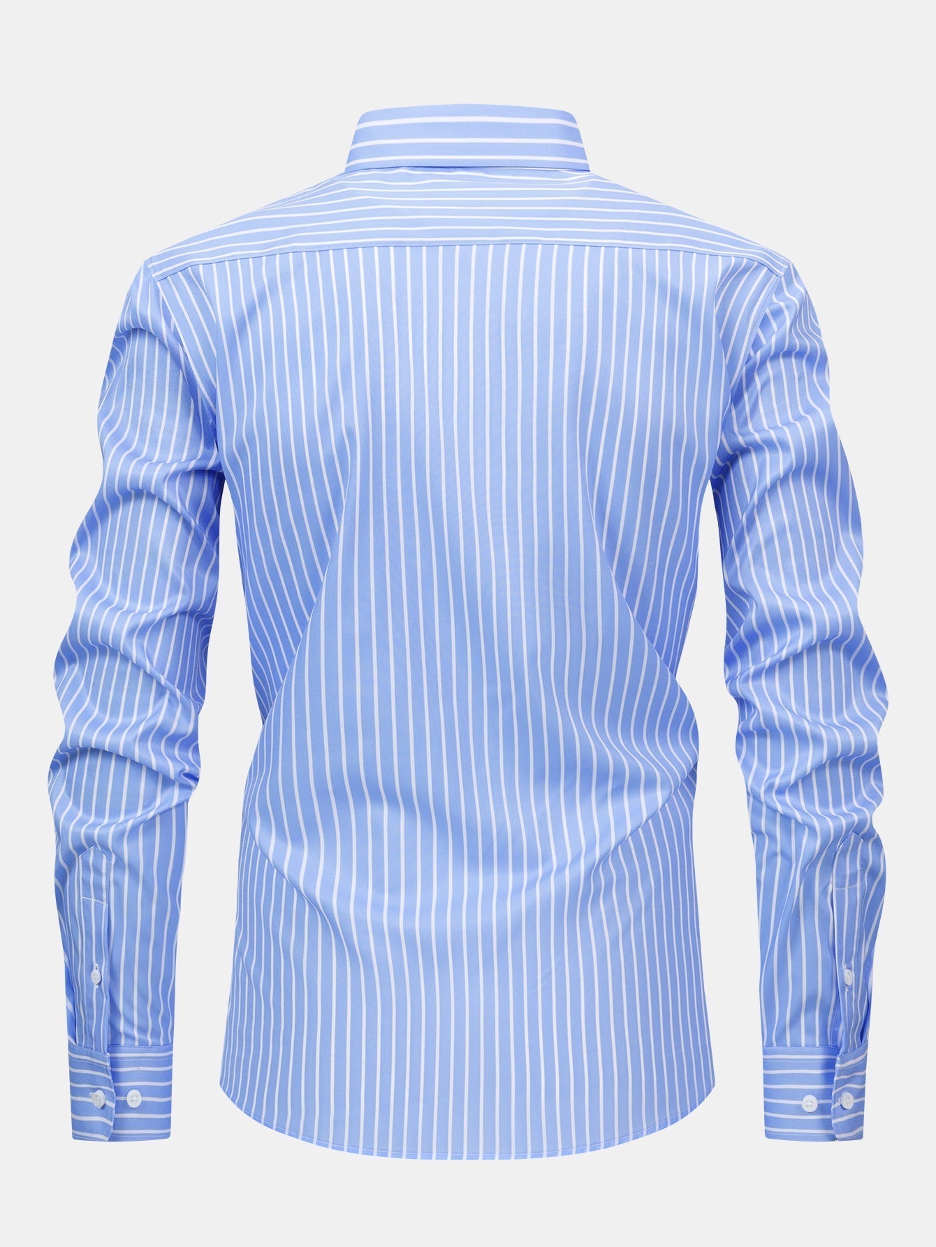CHEMISE À MANCHES LONGUES À RAYURES AVEC BOUTONS