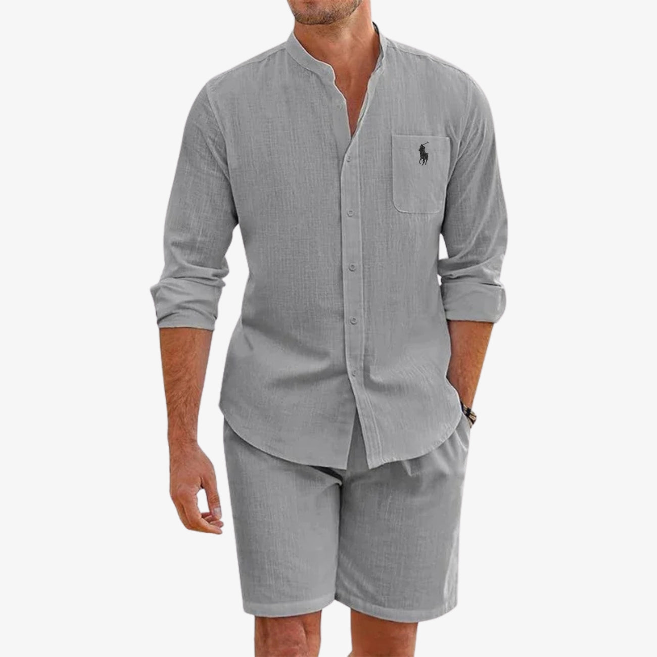 Ensemble Élégant Chemise & Short - DÉSTOCKAGE