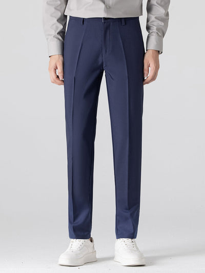 POLO À COL V EN MAILLE AVEC CONTRASTE DE TEXTURE & PANTALONS SLIM FIT