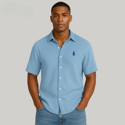 Élégante chemise à manches - courtes