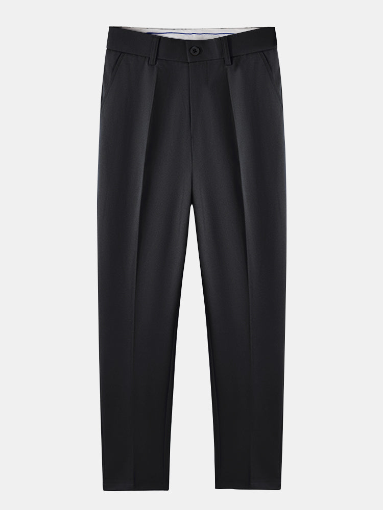 CHEMISE À MANCHES LONGUES À RAYURES AVEC BOUTONS & PANTALONS SLIM FIT À JAMBE ÉLARGIE