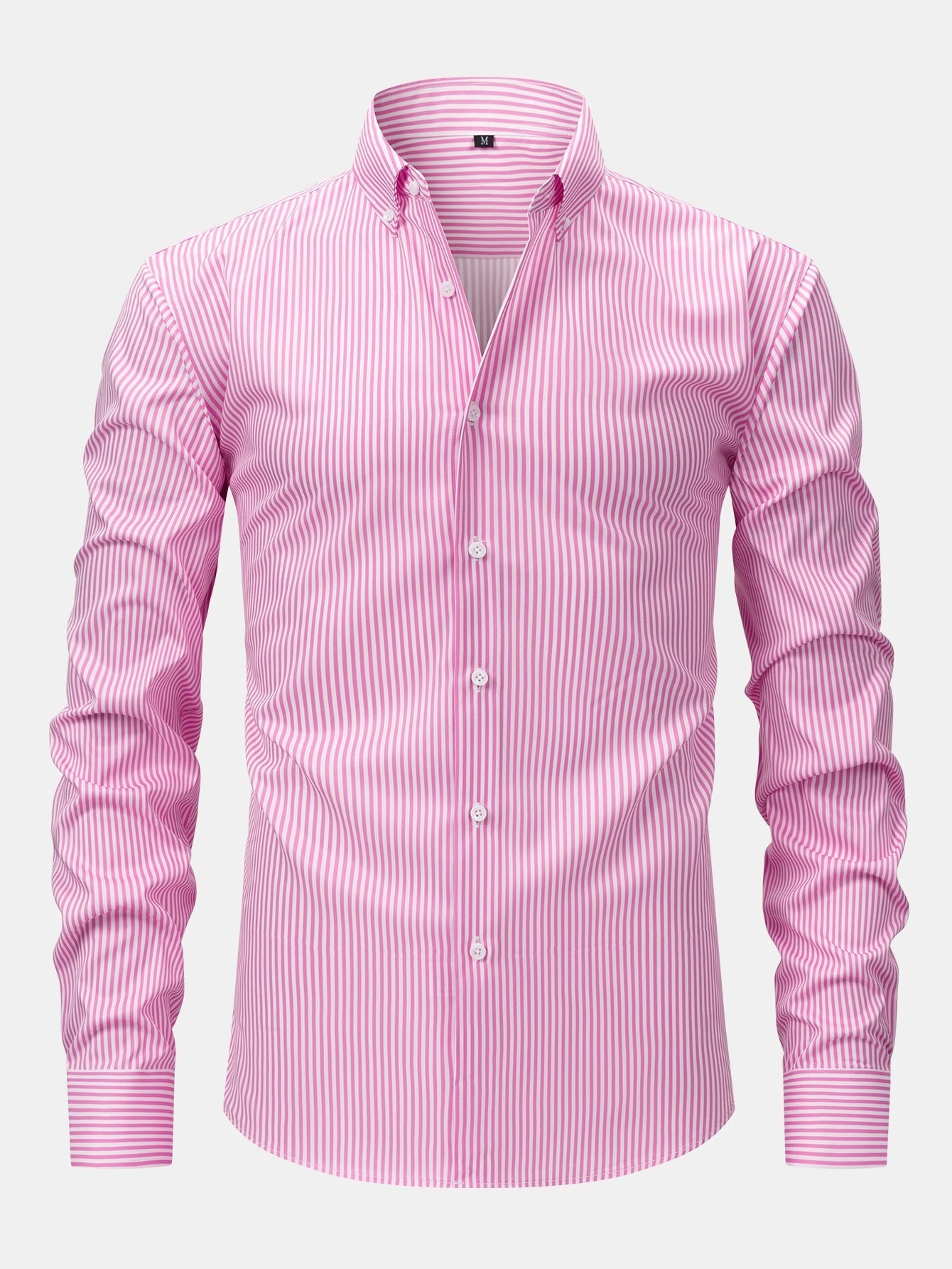 CHEMISE À MANCHES LONGUES À RAYURES AVEC BOUTONS & PANTALONS SLIM FIT À JAMBES AFFINÉES