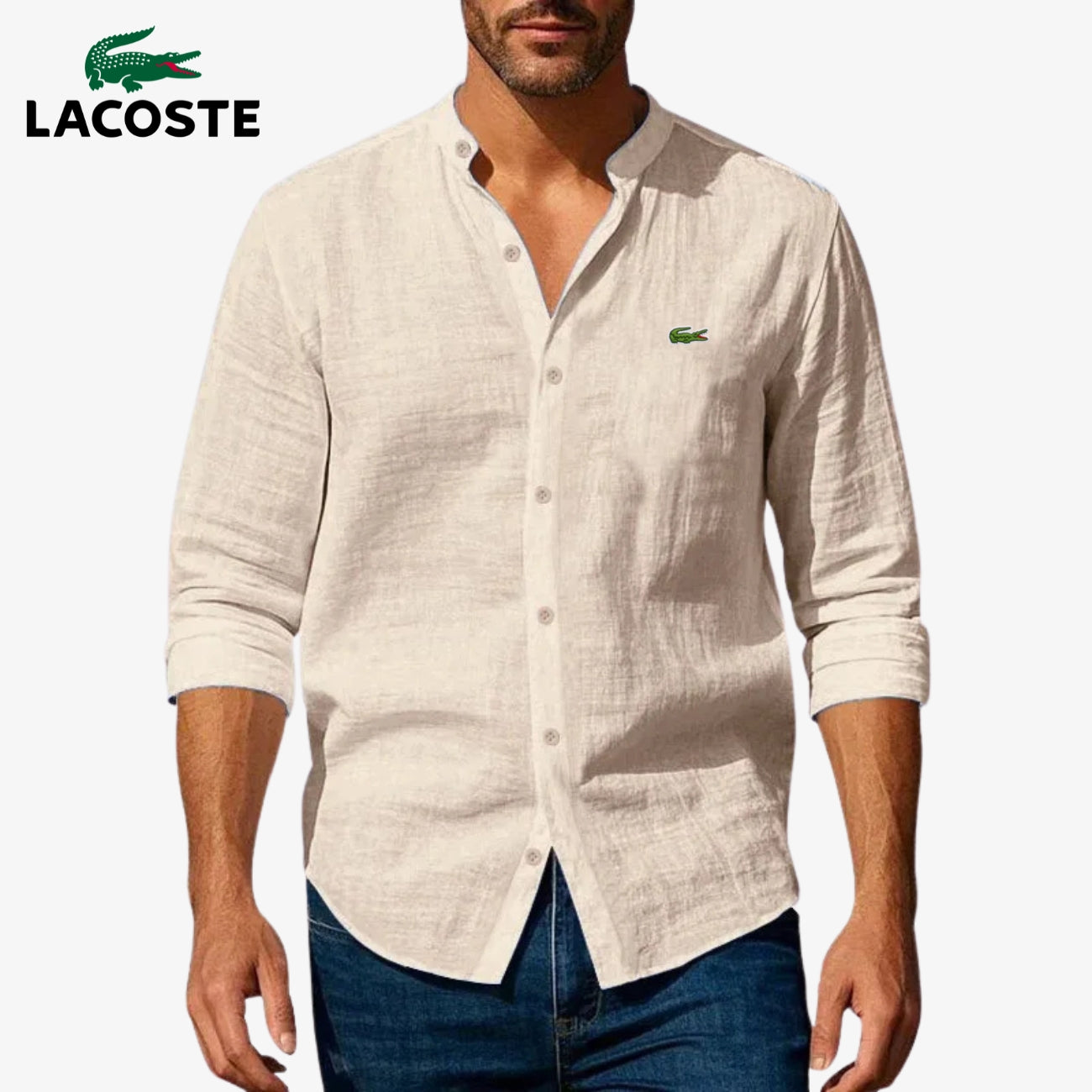 Chemise Élégante Col Officier - PRIX DÉSTOCKAGE