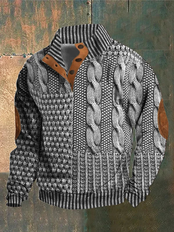 NICK | PULLOVER CHAUD À MOTIF