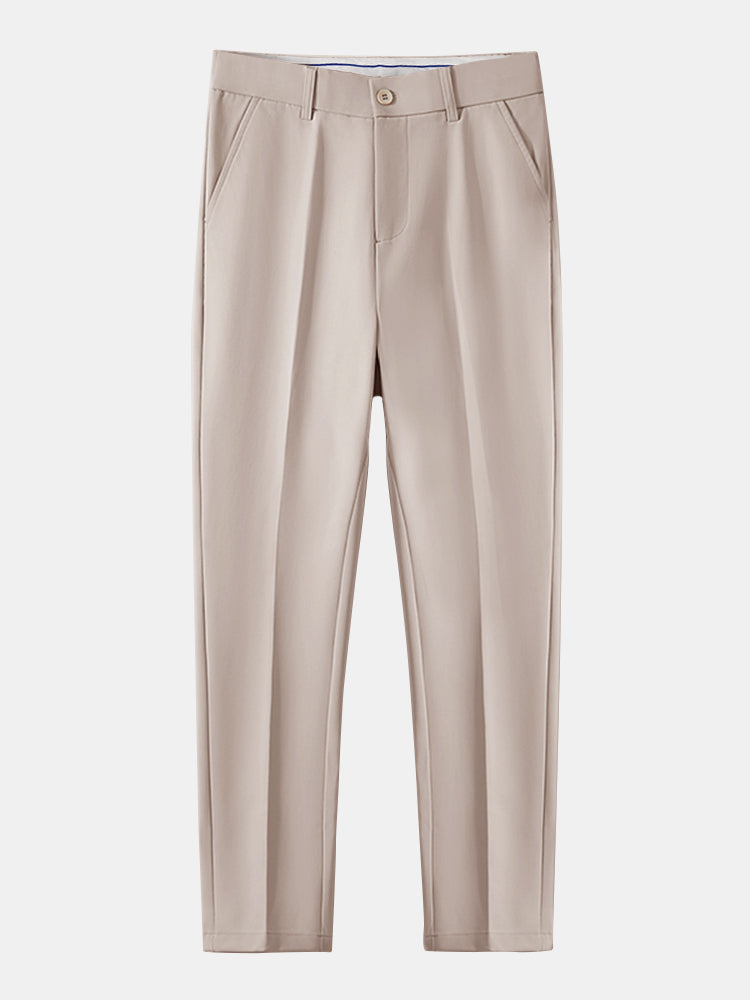 POLO À COL V EN MAILLE AVEC CONTRASTE DE TEXTURE & PANTALONS SLIM FIT