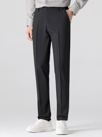 CHEMISE À MANCHES LONGUES À RAYURES AVEC BOUTONS & PANTALONS SLIM FIT À JAMBE ÉLARGIE