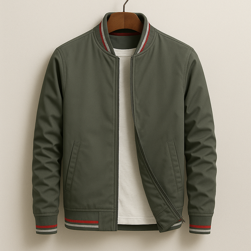 DUMONT LYON | VESTE BOMBER D'ÉTÉ AVEC RAYURES