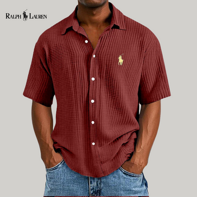 Élégante chemise à manches || courtes