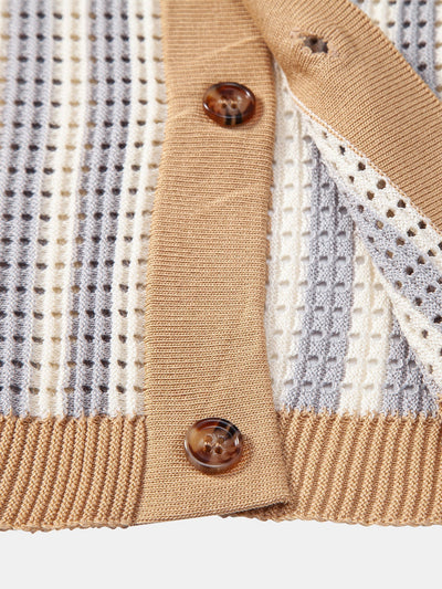 CHEMISE À RAYURES AVEC ŒILLETS AU CROCHET