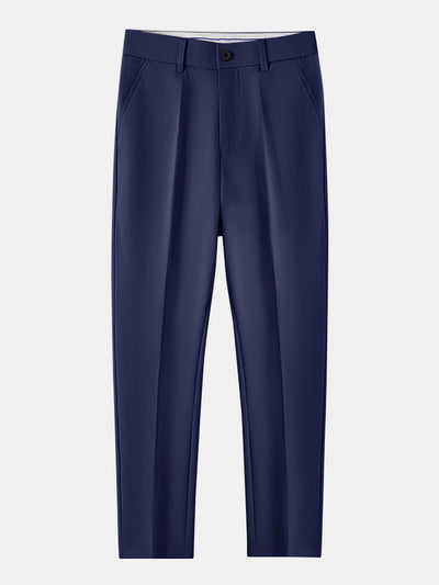 POLO À COL V EN MAILLE AVEC CONTRASTE DE TEXTURE & PANTALONS SLIM FIT
