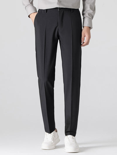 CHEMISE À MANCHES LONGUES À RAYURES AVEC BOUTONS & PANTALONS SLIM FIT À JAMBE ÉLARGIE