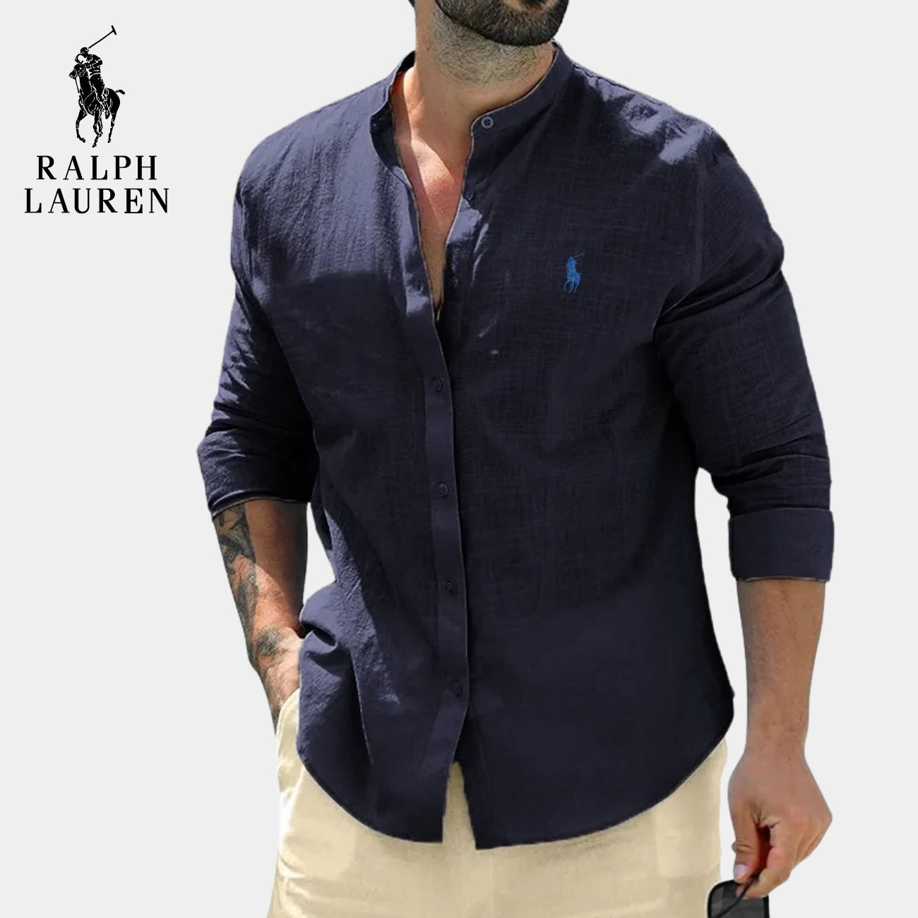 Chemise Col Officier Élégante || PRIX DÉSTOCKAGE