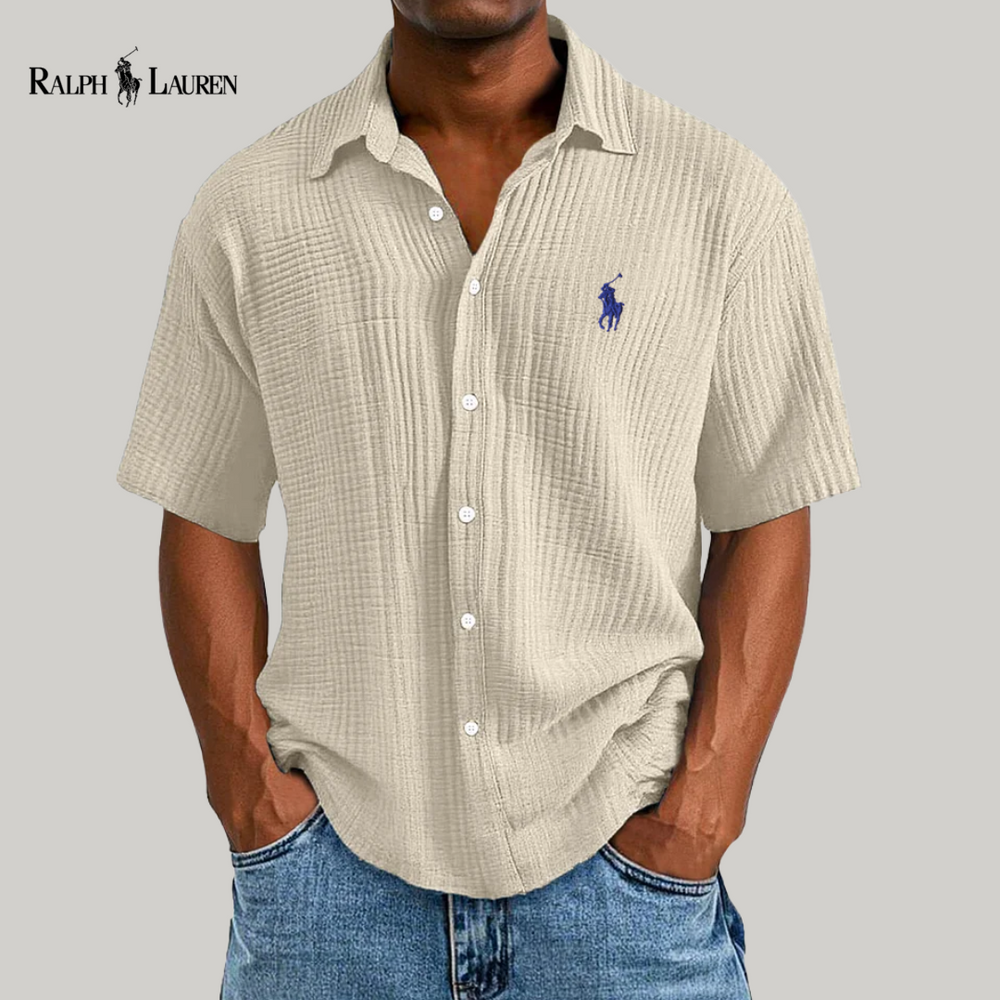 Élégante chemise à manches || courtes