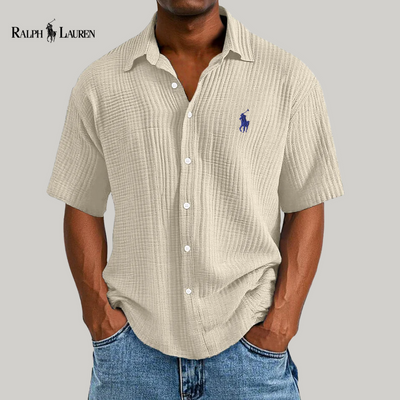 Élégante chemise à manches || courtes