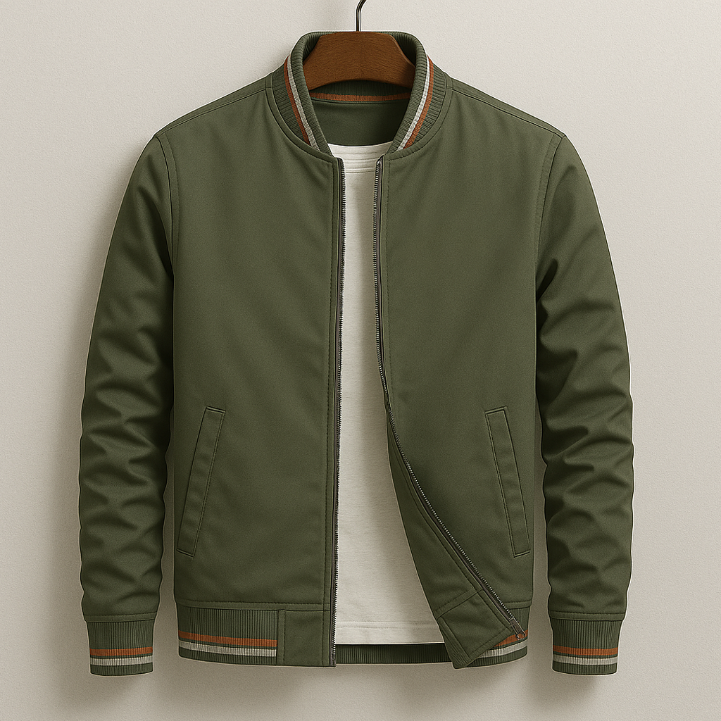 DUMONT LYON | VESTE BOMBER D'ÉTÉ AVEC RAYURES
