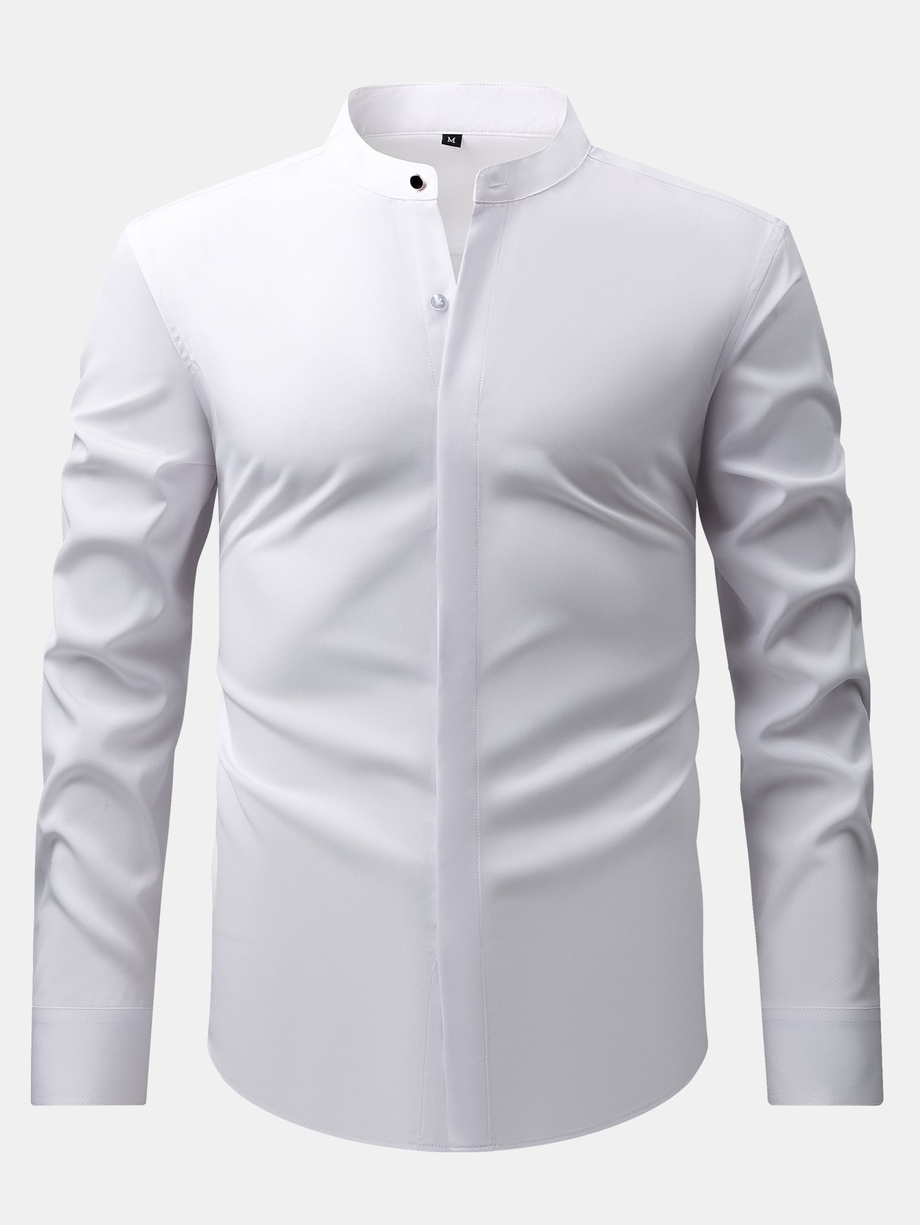 CHEMISE À COL MONTANT & PANTALONS SLIM FIT À JAMBES ÉVASÉES