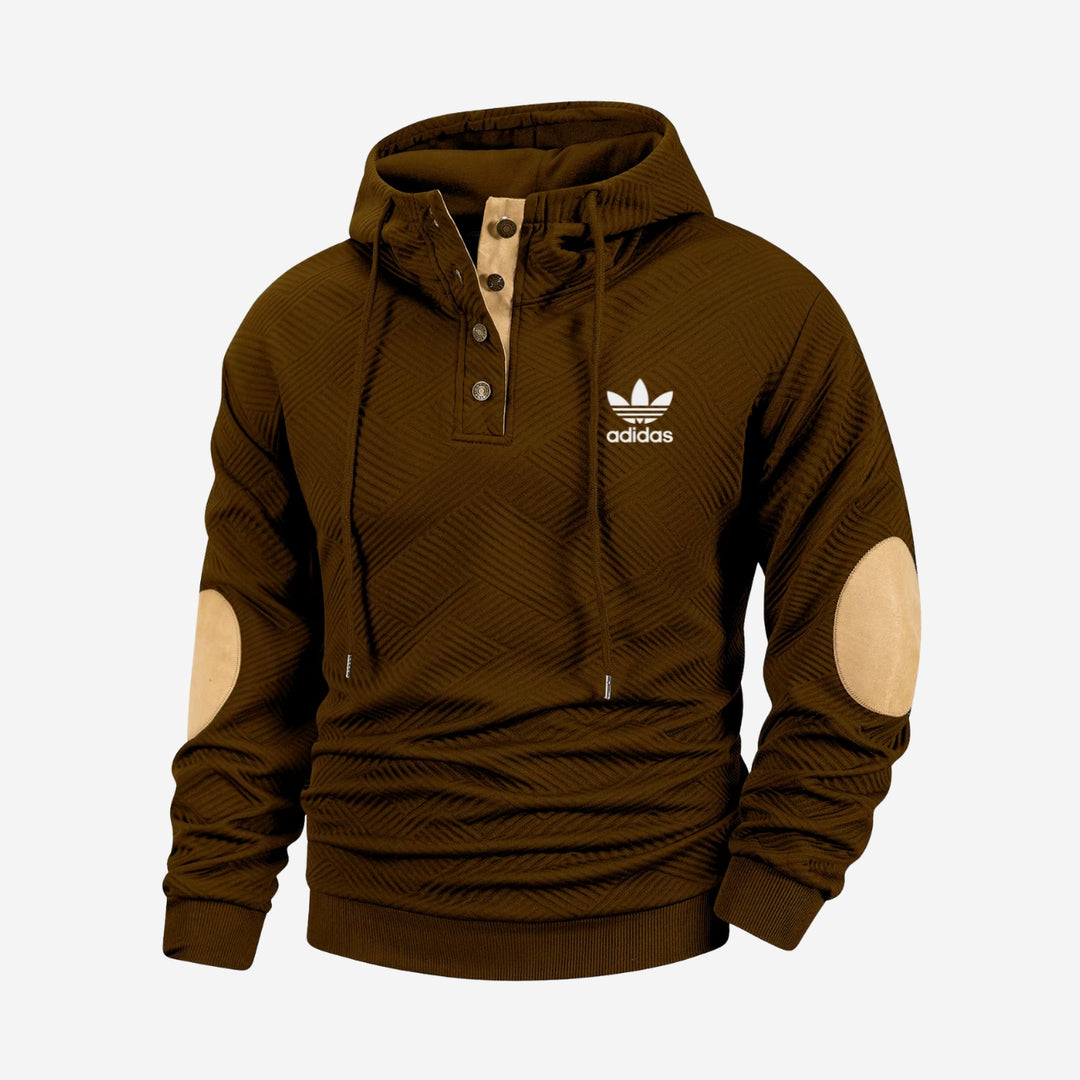 Sweat à capuche à boutons - SOLDES