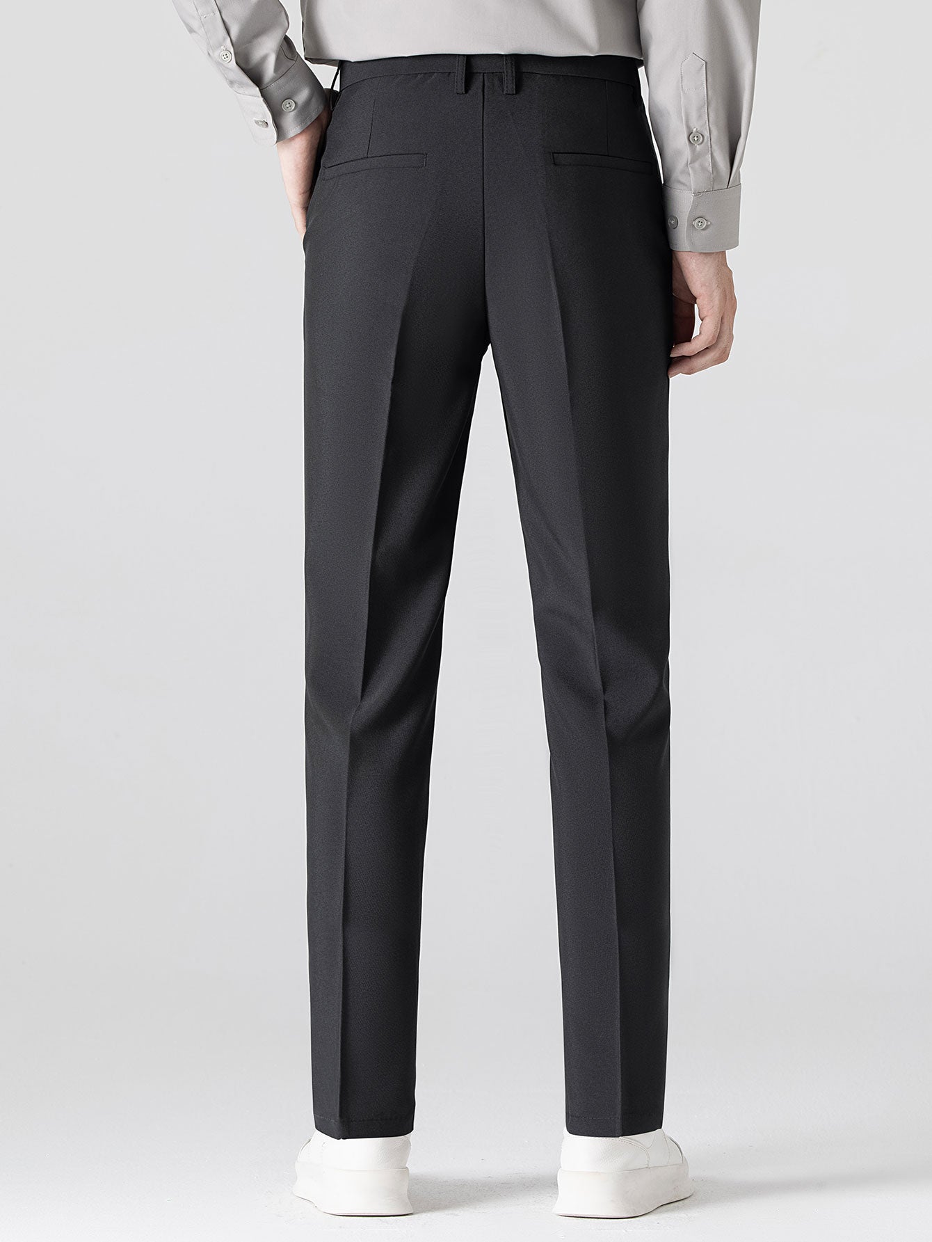 CHEMISE À MANCHES LONGUES À RAYURES AVEC BOUTONS & PANTALONS SLIM FIT À JAMBE ÉLARGIE