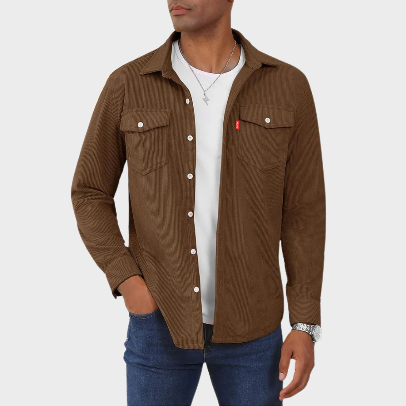 Chemise Casual à Manches Longues - DÉSTOCKAGE