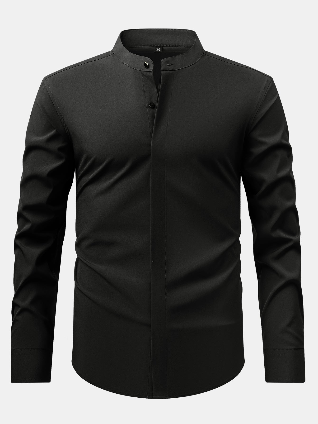 CHEMISE À COL MONTANT & PANTALONS SLIM FIT À JAMBES ÉVASÉES
