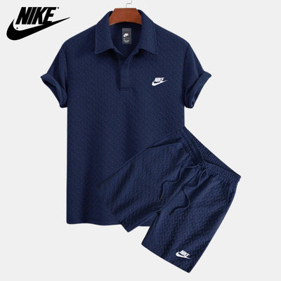 Ensemble polo et short texturé - PRIX DÉSTOCKAGE